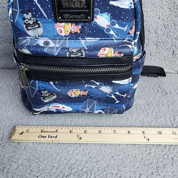 Loungefly Star Wars Mini Backpack Chibi Style X Wing and Tie Fighter NEW - Picture 5 of 14